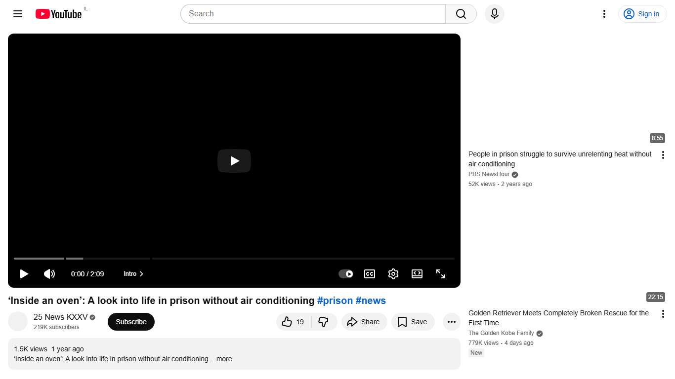 ‘Inside an oven’: A look into life in prison without air conditioning #prison #news - YouTube