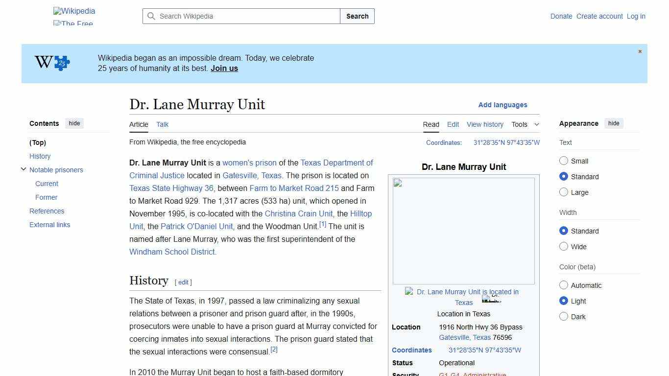 Dr. Lane Murray Unit - Wikipedia